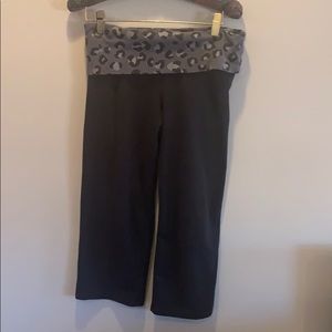 Pink by VS fold over Capri yoga pant